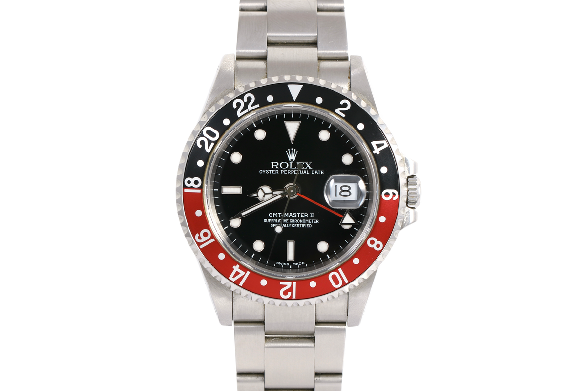 1999 Rolex GMT-Master II 40mm Solid End Links - 16710 (Coke)