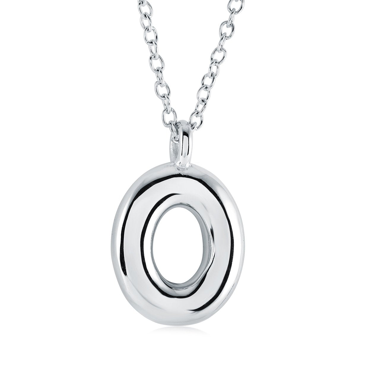 BUBBLE INITIAL NECKLACE