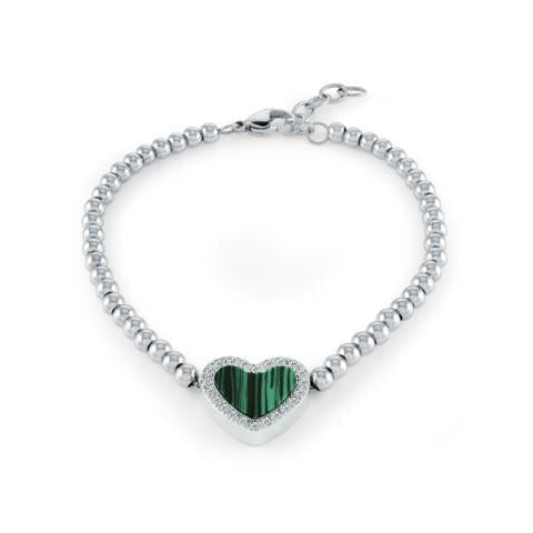 MALACHITE HEART BRACELET