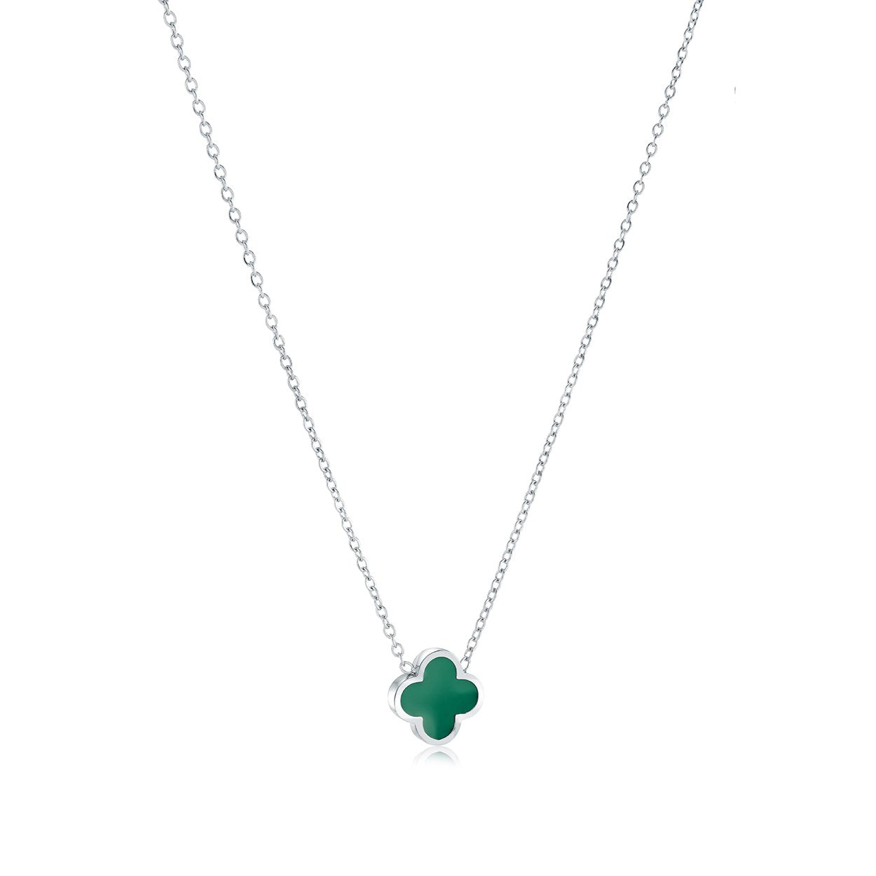 ENAMEL CLOVER PENDANT