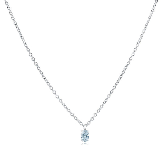 OVAL SOLITAIRE PENDANT