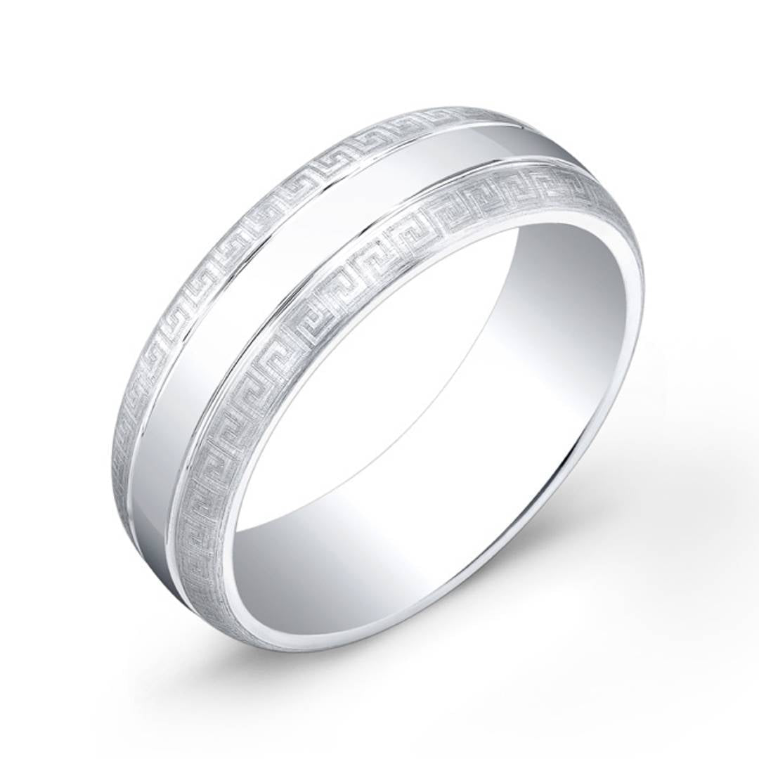 7MM COBALT GREEK-EDGED BAND