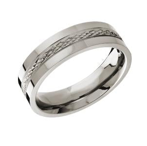 8MM POLISHED INFINITY TITANIUM BAND