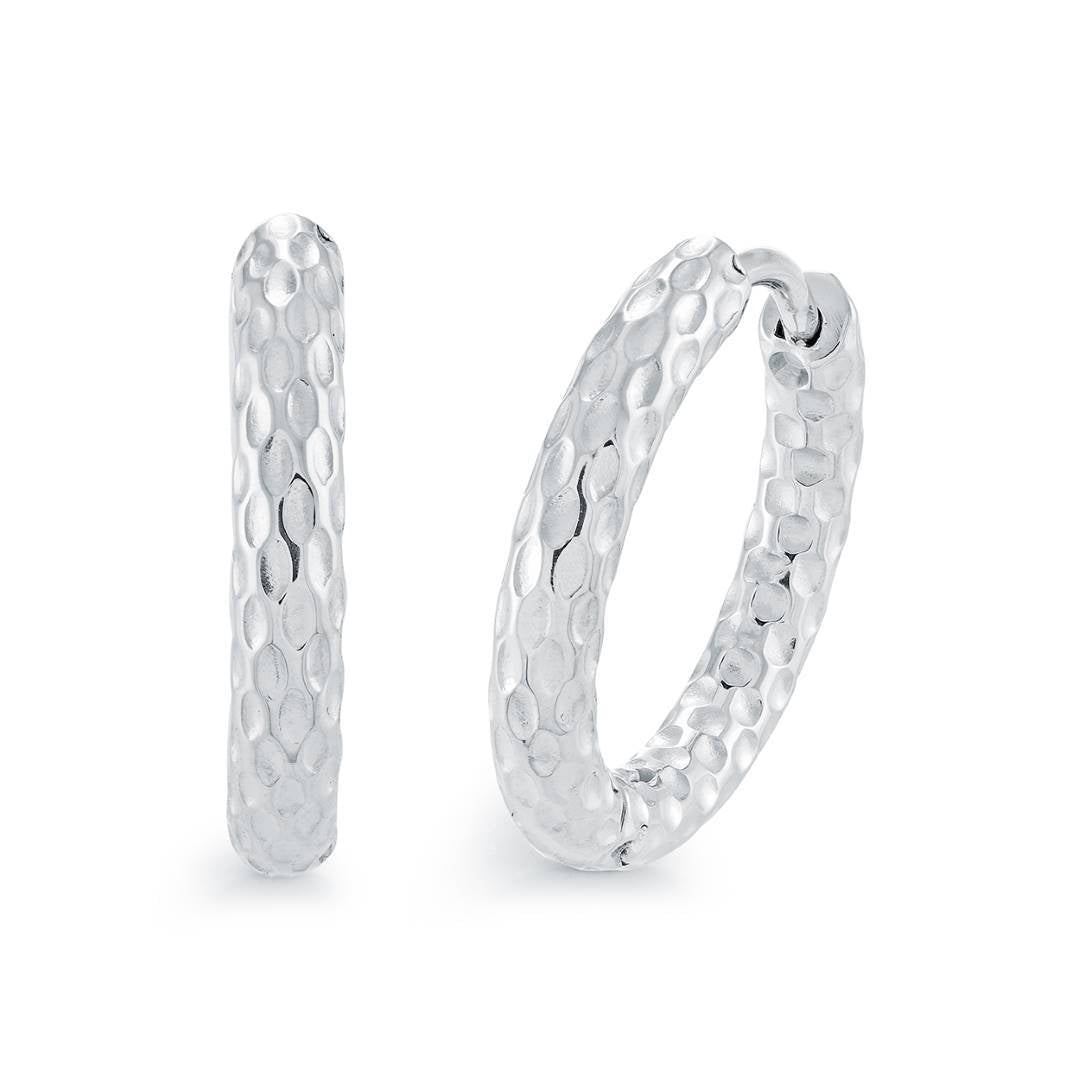 17.5MM ETCHED HOOPS