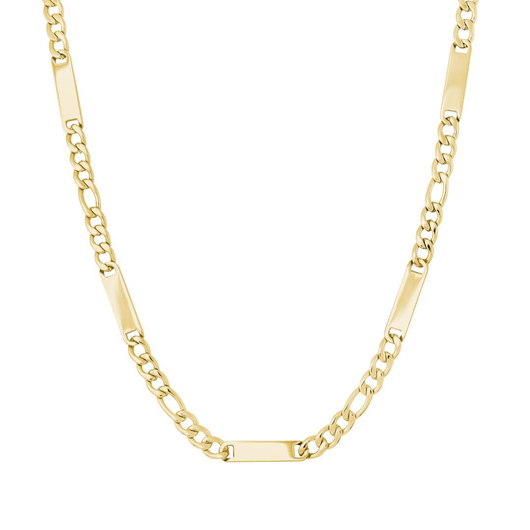 4.5MM ENGRAVABLE FIGARO CHAIN