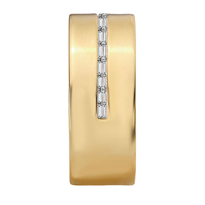 Ladies Fashion Wide Band Diamond Ring