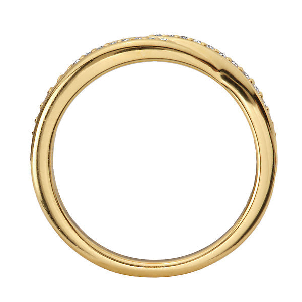 Swirled Diamond Accent Fashion Ring