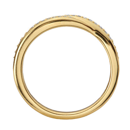 Swirled Diamond Accent Fashion Ring