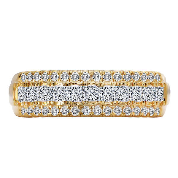 Triple Row Diamond Fashion Band