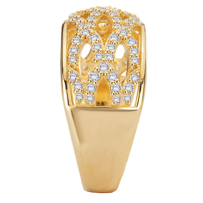 Open Weave Diamond Band
