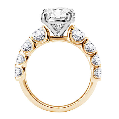 Diamond Band Semi-Mount Engagement Ring