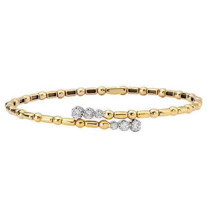 Diamond Flex Cuff Fashion Bracelet