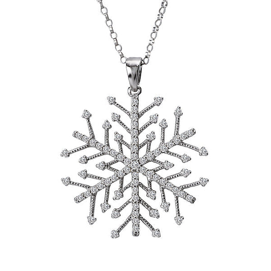 Diamond Snowflake Pendant