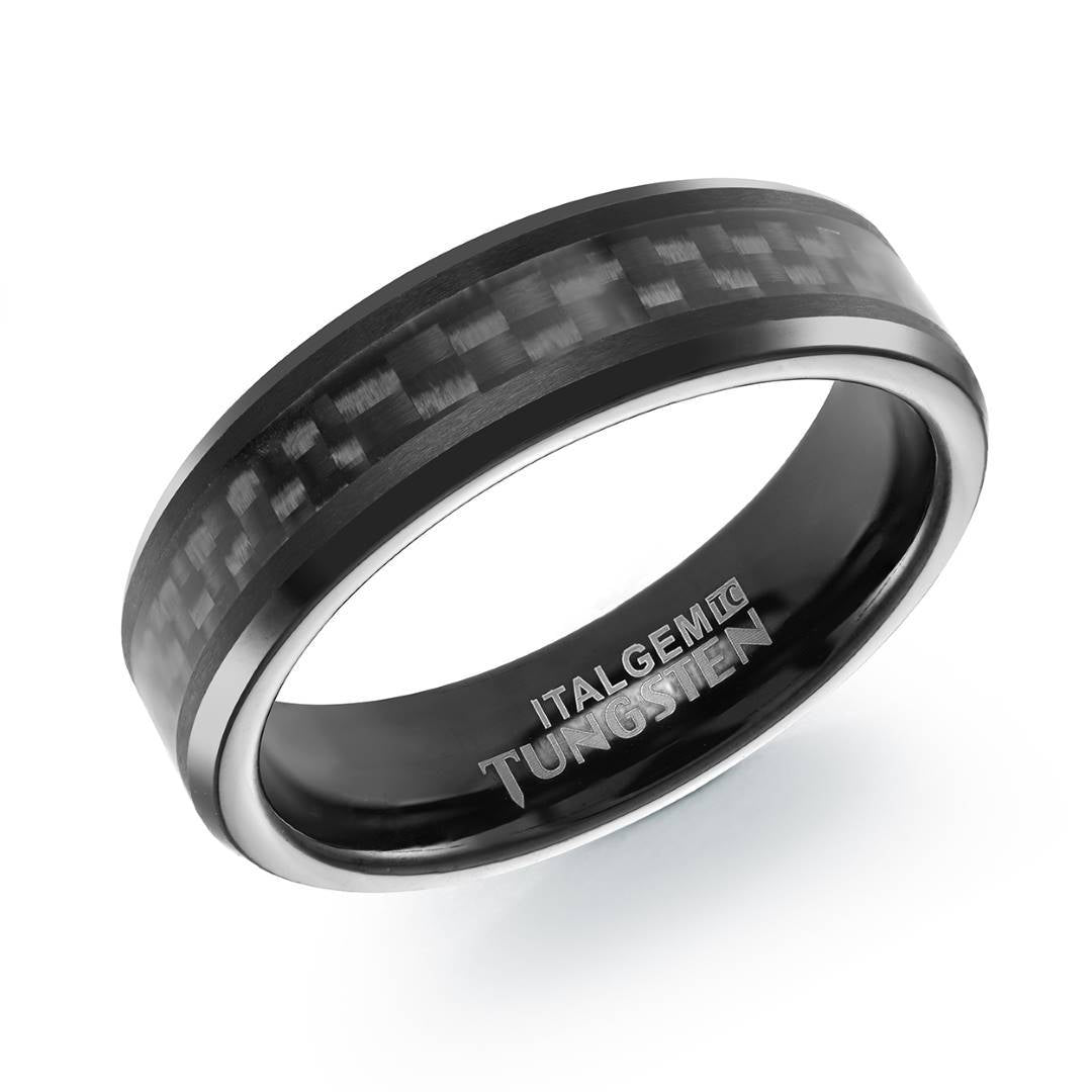 6MM TUNGSTEN & CARBON FIBRE BAND