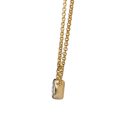 14kt Diamond Solitaire Necklace