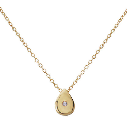 Diamond Droplet Shaped Necklace