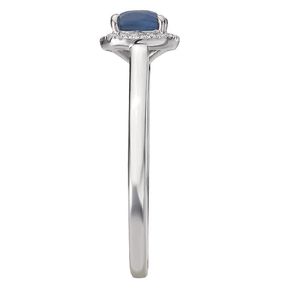 Sapphire and Diamond Ladies Fashion Ring