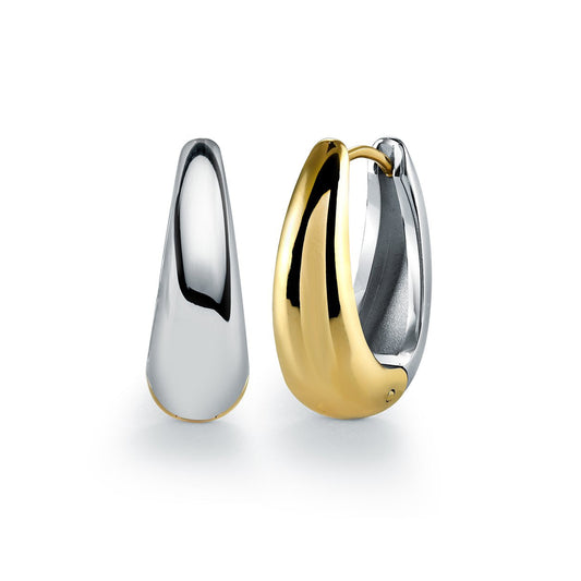 19MM-OVAL 2-TONE HOOPS