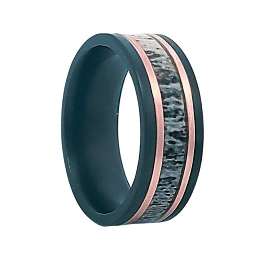 Zirconium Rose Gold Flat Comfort Fit Matte