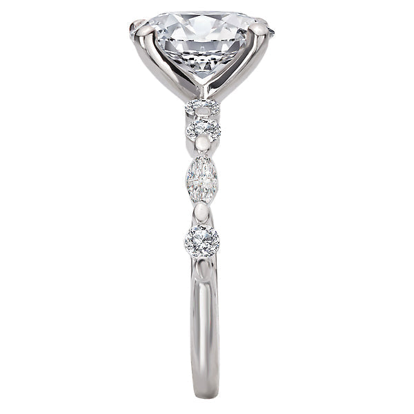 Semi-Mount Diamond Engagement Ring