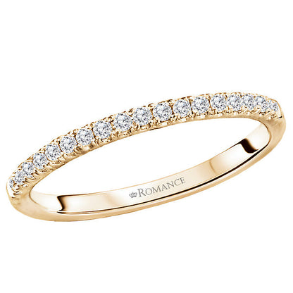 Diamond Straight Front Wedding Band