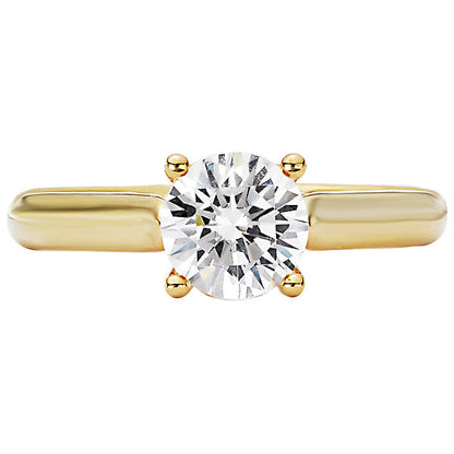 Solitaire Semi-Mount Diamond Ring