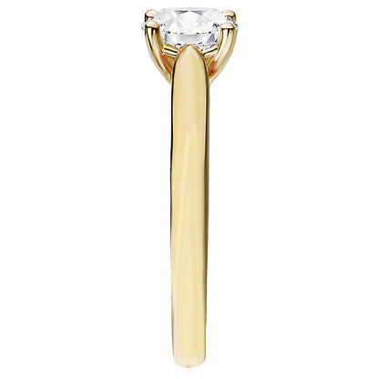 Solitaire Semi-Mount Diamond Ring