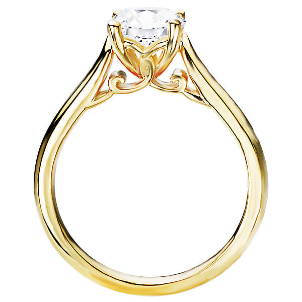 Solitaire Semi-Mount Diamond Ring