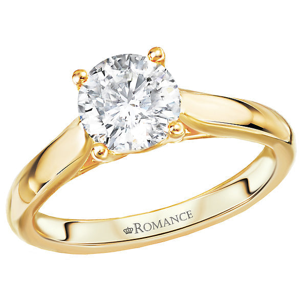Solitaire Semi-Mount Diamond Ring