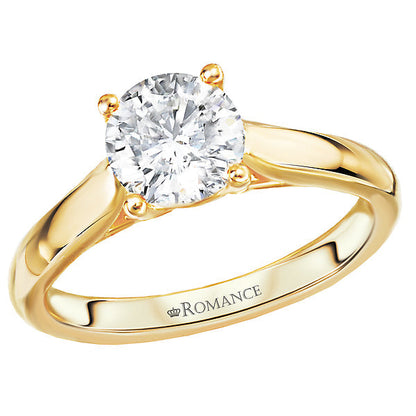 Solitaire Semi-Mount Diamond Ring