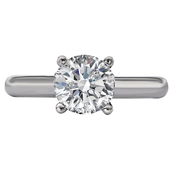 Solitaire Semi-Mount Diamond Ring
