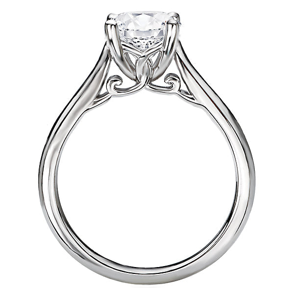 Solitaire Semi-Mount Diamond Ring