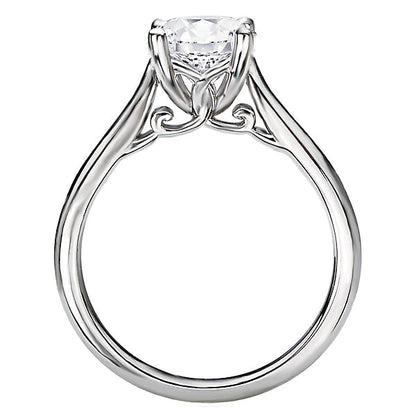 Solitaire Semi-Mount Diamond Ring