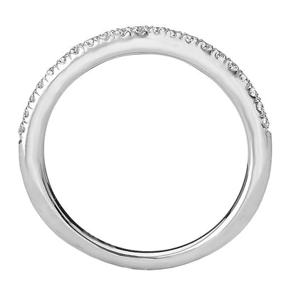 Straight Diamond Wedding Band