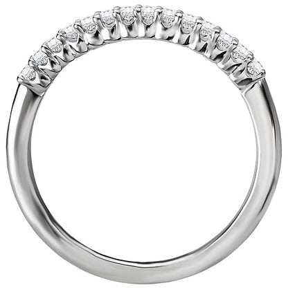 Curved Diamond Wedding Band