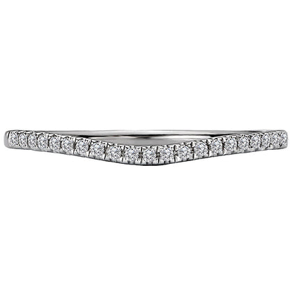 Diamond Curved Wedding Band