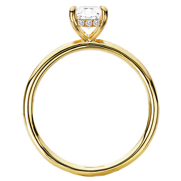 Diamond Hidden Halo Engagement Ring