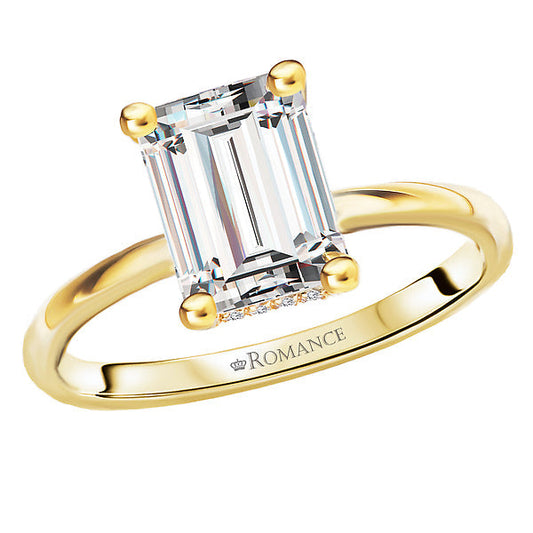 Diamond Hidden Halo Engagement Ring