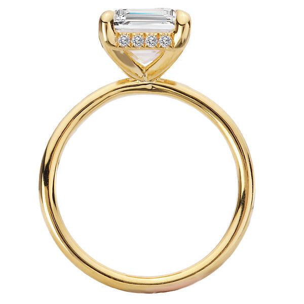 Diamond Hidden Halo Engagement Ring