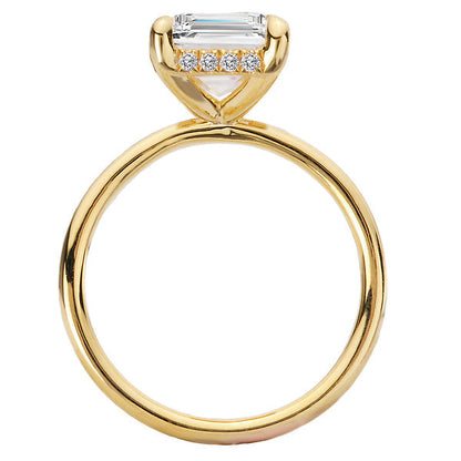 Diamond Hidden Halo Engagement Ring
