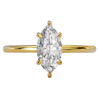Diamond Hidden Halo Engagement Ring