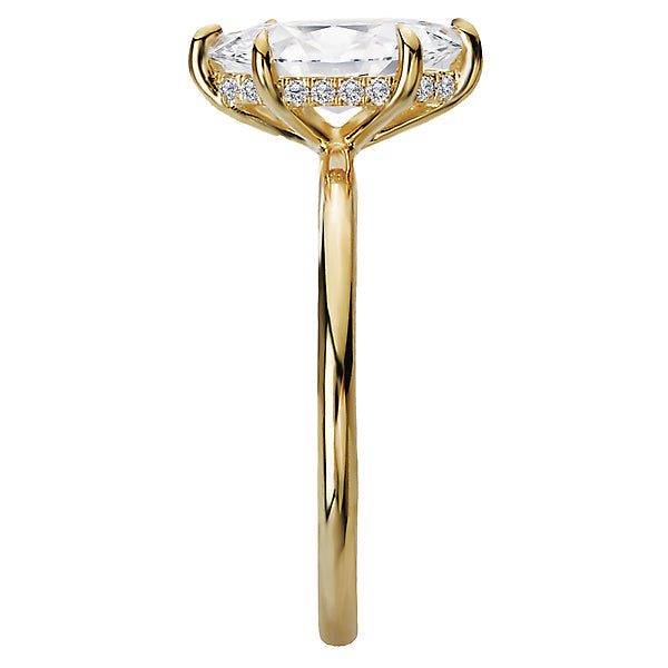 Diamond Hidden Halo Engagement Ring