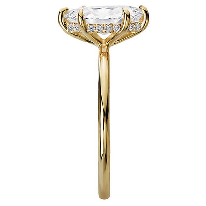 Diamond Hidden Halo Engagement Ring