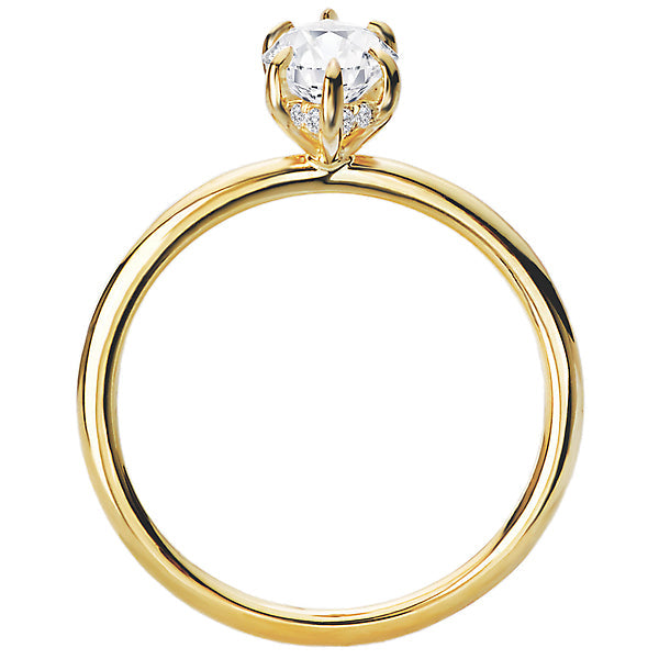 Diamond Hidden Halo Engagement Ring
