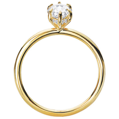 Diamond Hidden Halo Engagement Ring