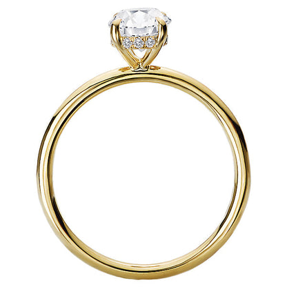 Diamond Hidden Halo Engagement Ring