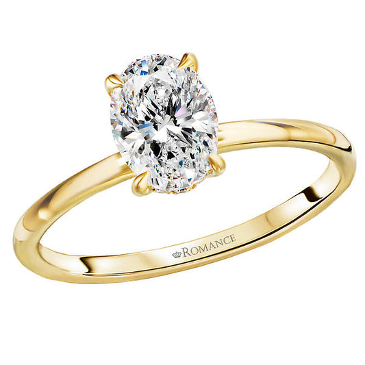 Diamond Hidden Halo Engagement Ring