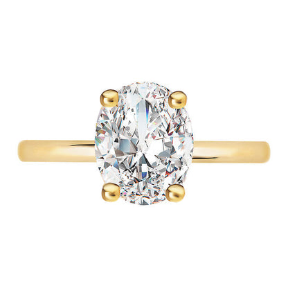 Diamond Hidden Halo Engagement Ring