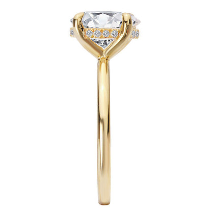 Diamond Hidden Halo Engagement Ring