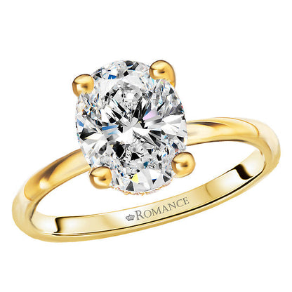 Diamond Hidden Halo Engagement Ring